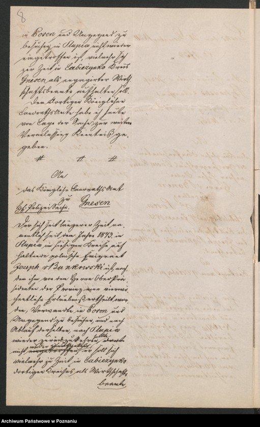 Obraz 13 z jednostki "A. betr. den polnischen Flüchtling Josef von Bąkowski"