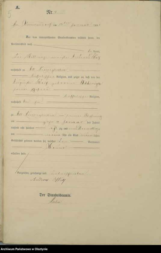 image.from.unit.number "Geburts-Haupt-Register Nr 1 - 128"