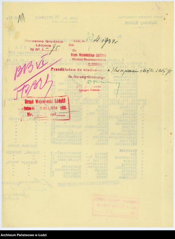 Obraz 14 z jednostki "Łódzkie Żydowskie Towarzystwo Ochrony Kobiet w Łodzi"