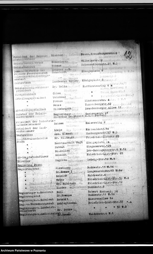 Obraz 17 z jednostki "Einladungsliste (na uroczystości państwowe itp.)"