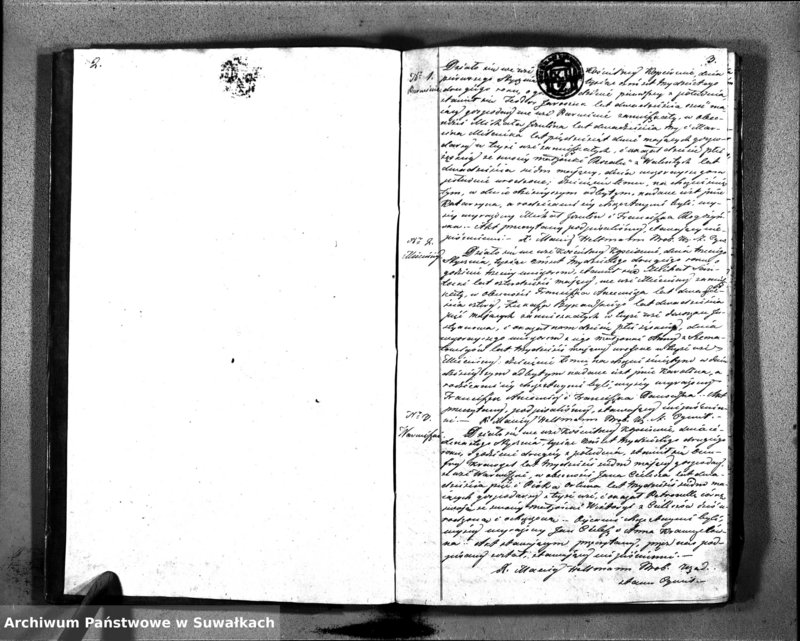 image.from.unit.number "Duplikat Aktów Urodzonych, Zaślubionych i Zeszłych Parafii Kopciowskiey z 1832 Roku."