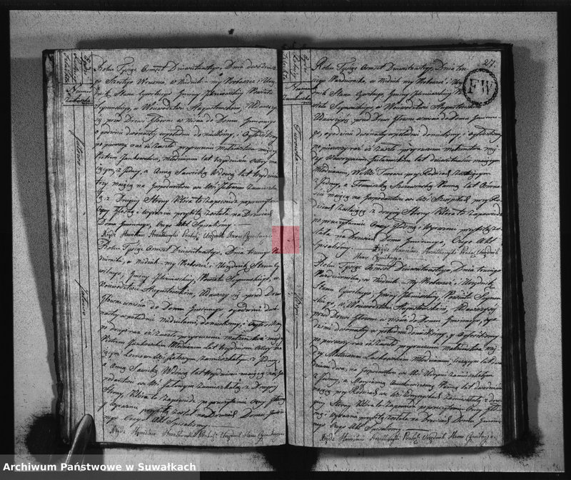 image.from.unit.number "Akta Urzędnika Stanu Cywilnego Zaszlubionych w Gminie Jeleniewskiey od Dnia 1go Mca Stycznia 1819, do ostatniego Grudnia tegoż Roku."