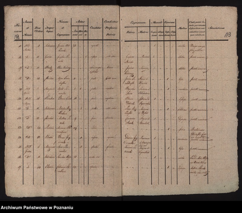 Obraz 13 z jednostki "Liber duplicatus baptisatorum, copulatorum et mortuorum"