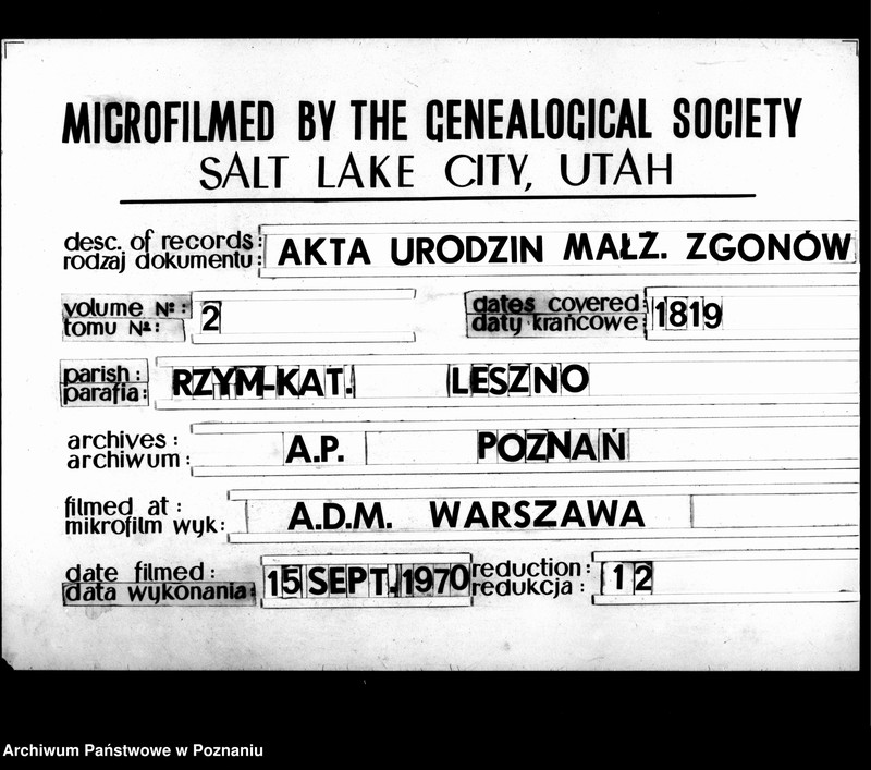 image.from.team "Akta stanu cywilnego Parafii Rzymskokatolickiej Leszno"