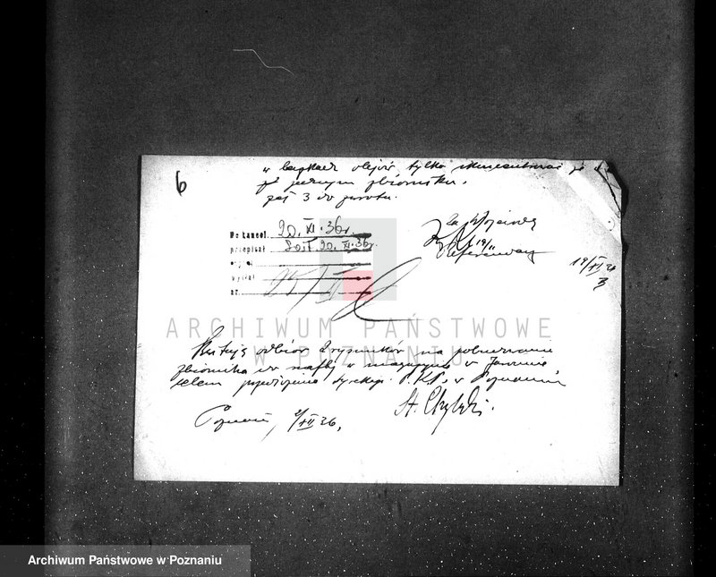 Obraz 10 z jednostki "Zatwierdzenie projektu zakładu przemysłowego urządzenia kotłowni nr 449, własność F. Krukowski w Jarocinie Przemiał zboża"