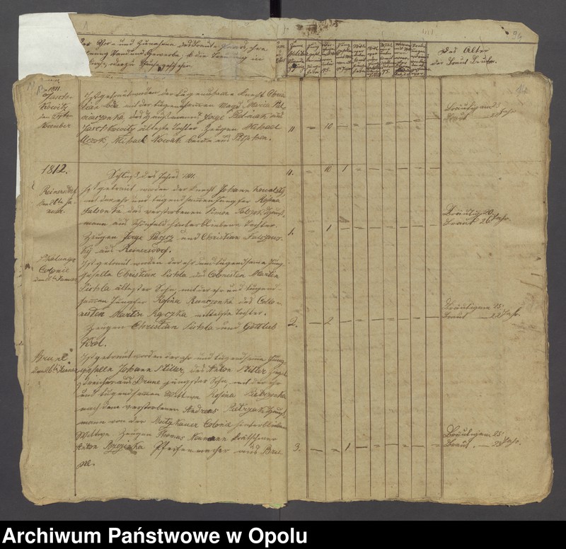 Obraz 11 z jednostki "[Parafia Rzymskokatolicka w Byczynie - księga ślubów z lat 1810-1840, 1842 oraz księga zgonów z lat 1819-1826, 1828-1842]"