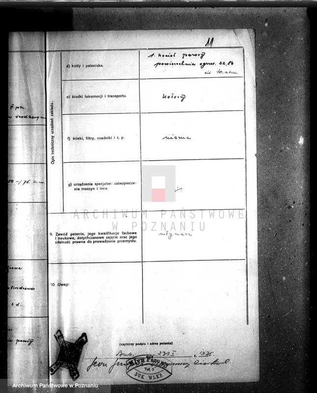 Obraz 15 z jednostki "Zatwierdzenie zakładu przemysłowego /młyn parowy/ firmy Siudziak i Ciastowski w Buku"