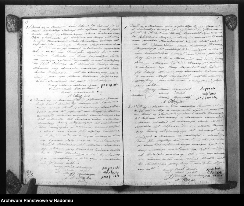 image.from.unit.number "Akta Stanu Cywilnego Wyznania Mojżeszowego Parafii Radom Urodzin, Małżeństwa i Zejścia Roku 1827"