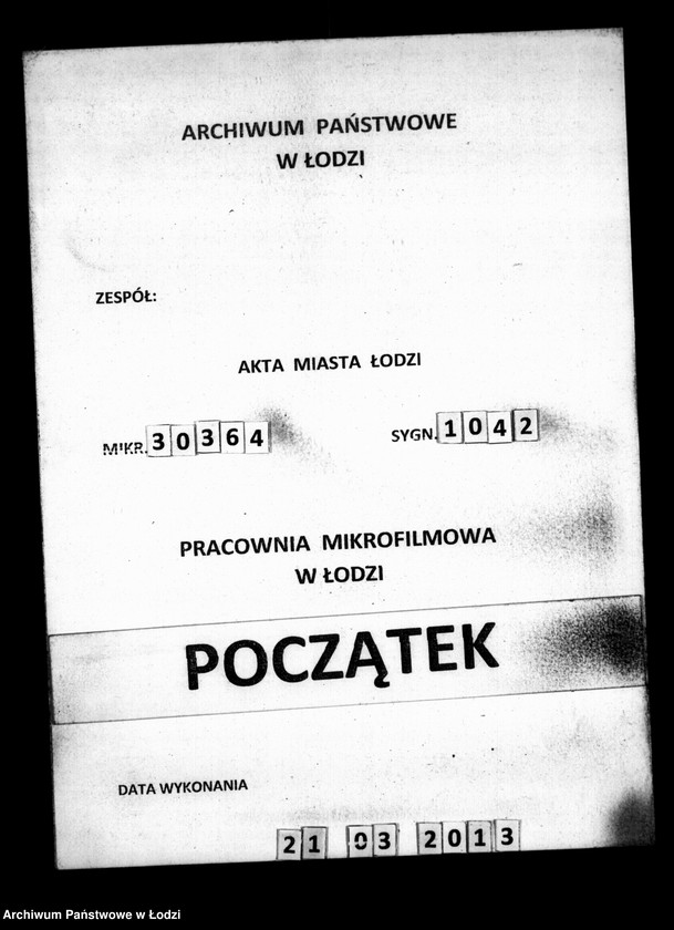 Obraz 1 z jednostki "Akta tyczące się szynków i sprzedaży napoi"