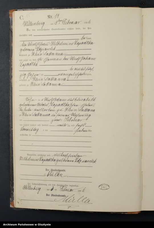 image.from.unit.number "Sterbe-Neben-Register Nr 1 - 156"