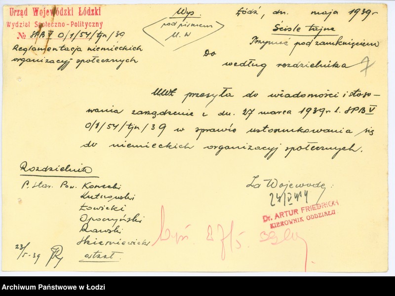 Obraz 10 z jednostki "[Okólniki w sprawie stowarzyszeń niemieckich]"