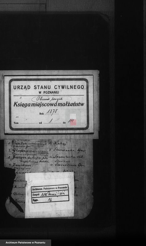 Obraz 1 z jednostki "Księga małżeństw"