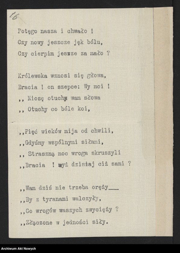 image.from.unit.number "Hołdy; listy, depesze, adresy od instytucji, organizacji, osób prywatnych; H. Windakiewicz: "Stosunek dzieł Paderewskiego do muzyki ludowej" Studium analityczne. Echo muzyczne. Warszawa 1902-1903 (maszynopis)"