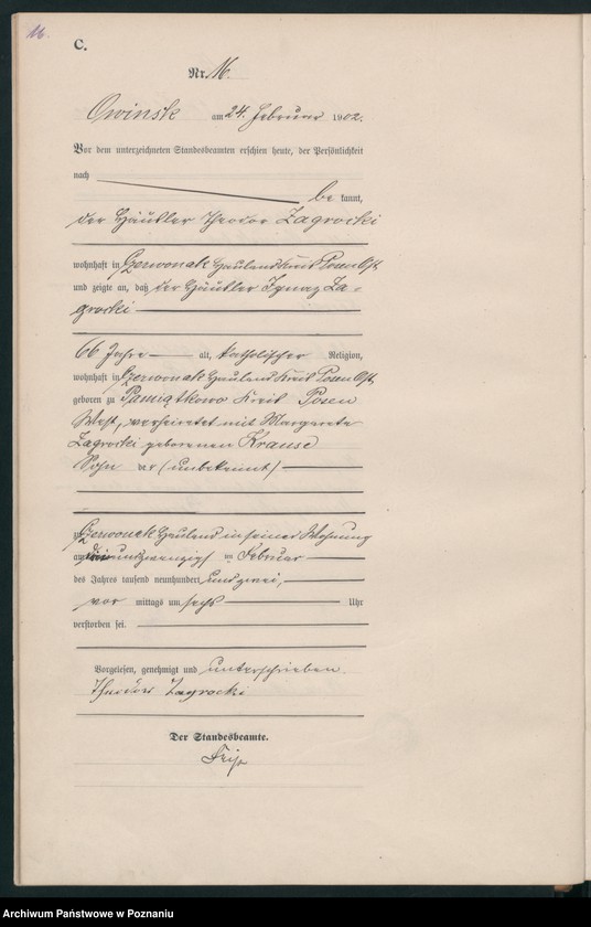 Obraz 18 z jednostki "Sterbe-Haupt-Register"