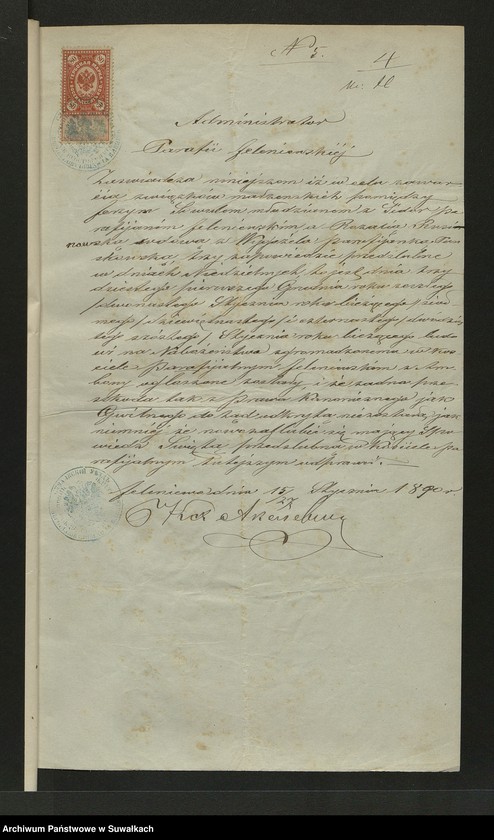 image.from.unit.number "Aneks [do akt małżeństw parafia rzymskokatolicka] Kaletnik 1890"