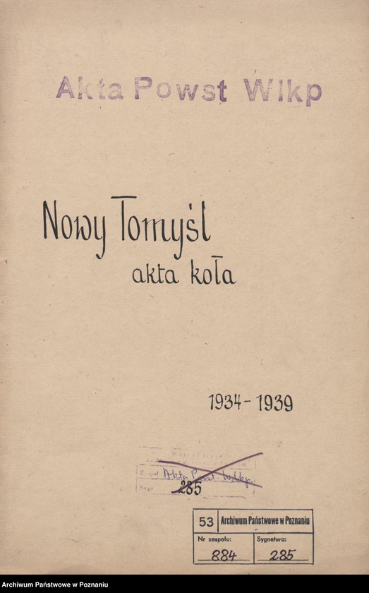 Obraz 3 z jednostki "Nowy Tomyśl - akta koła."