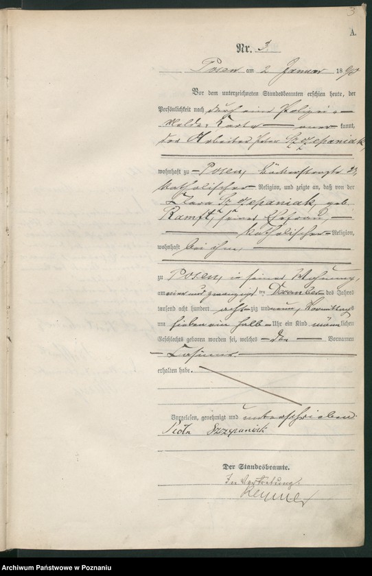 Obraz 6 z jednostki "Księga urodzeń t. I"