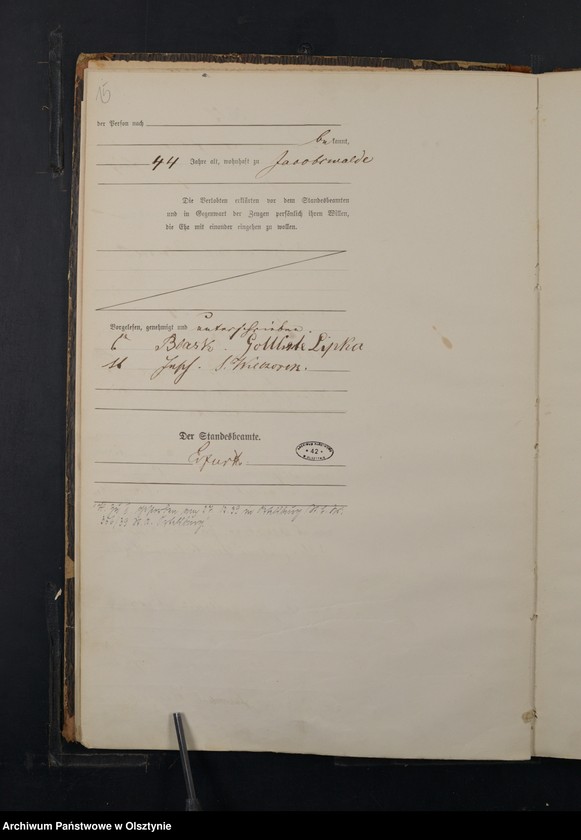 image.from.unit.number "Haupt-Heiraths-Register Nr 1 - 42"