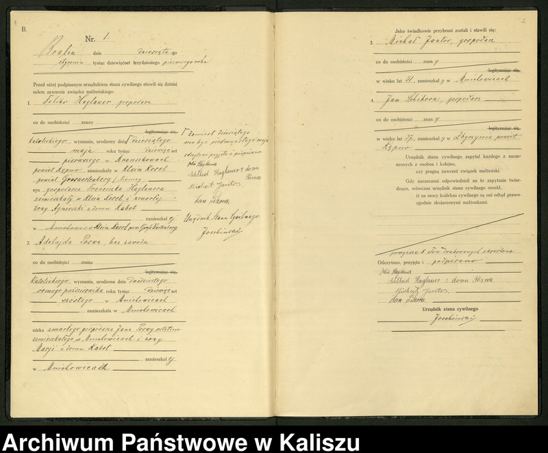 Obraz 4 z jednostki "[Księga małżeństw]"
