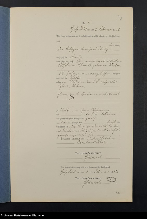 image.from.unit.number "Sterbe-Neben-Register Nr 1 - 14 [ Księga zgonów - wtóropis ]"