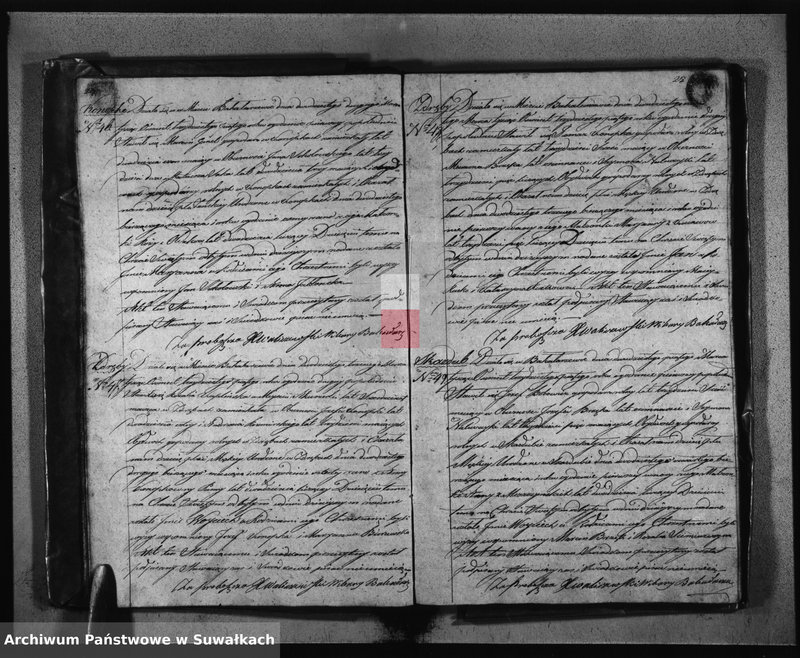 Obraz 15 z jednostki "Księga Duplikat Urodzonych Zaślubionych Zmarłych z Roku 1835 Parafij Bakałarzewskiey Przeznaczona do Archiwum Hipotecznego Powiatu Dąbrowskiego"