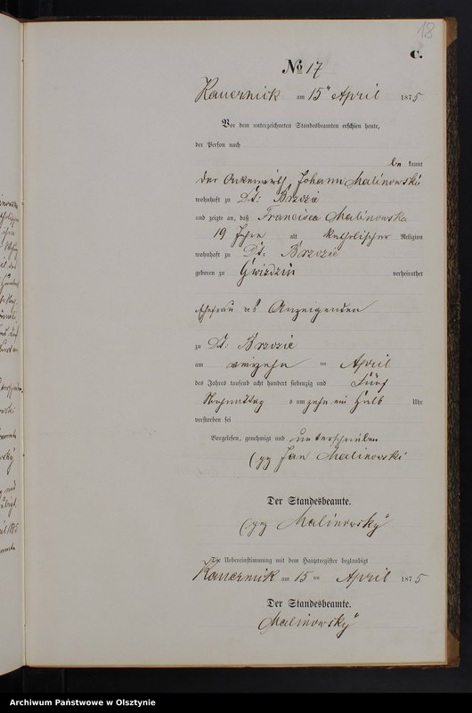image.from.unit.number "Sterbe-Neben-Register Tom I,Nr 1 - 62"