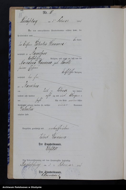 image.from.team "Urząd Stanu Cywilnego w Stanclewie pow. biskupiecki (dawny pow. reszelski)"