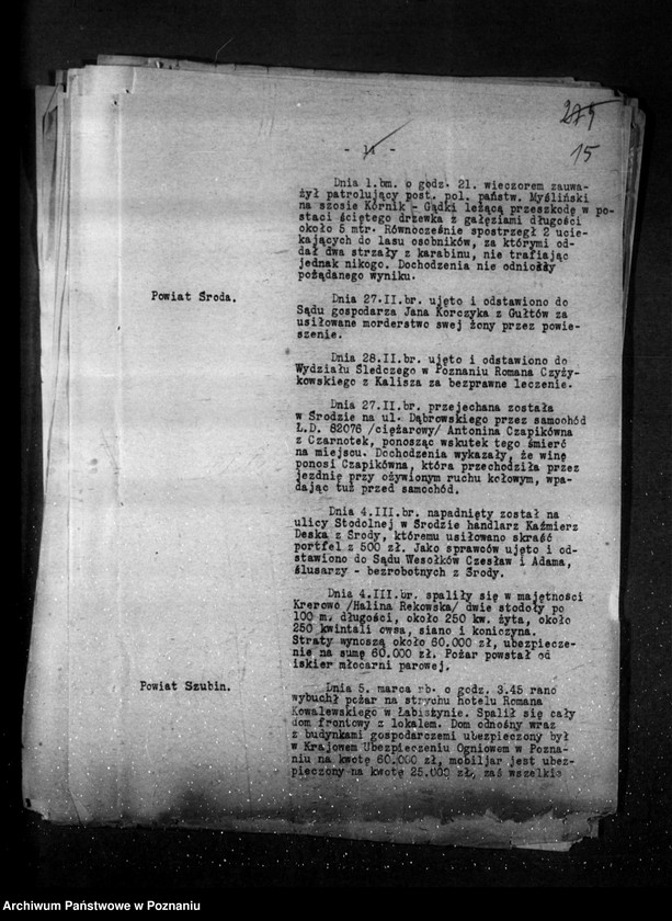 Obraz 20 z jednostki "Sprawozdania sytuacyjne tygodniowe za czas od 1 marca do dnia 28 marca 1930 r. /nr 18-21/"