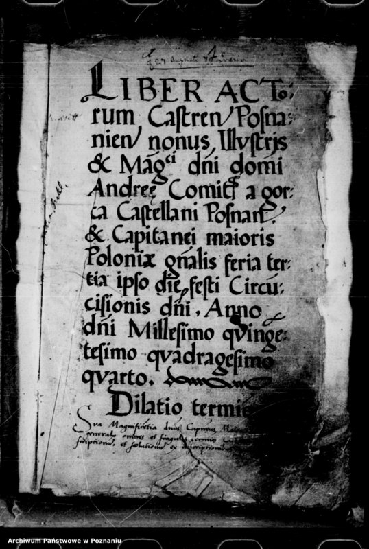 Obraz 4 z jednostki "Inscriptiones, relationes, decreta iudicii et officii [inducta]"