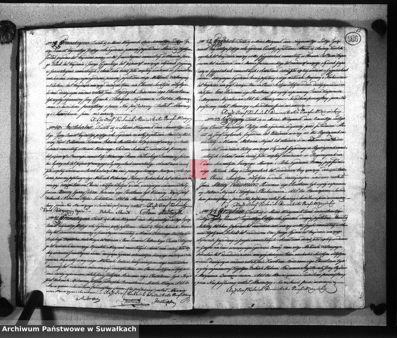 image.from.unit.number "Księga duplikat aktów kościoła parafialnego wiżayńskiego na rok 1835 służące-obejmujące metryki urodzonych, zaślubionych i zeszłych"