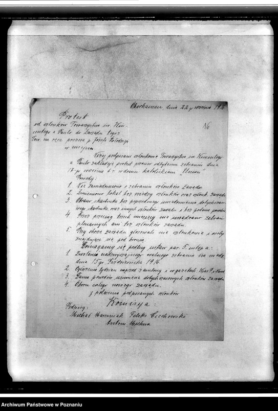 Obraz 20 z jednostki "Korespondencja, wycinki prasowe, wykazy, sprawy finansowe"