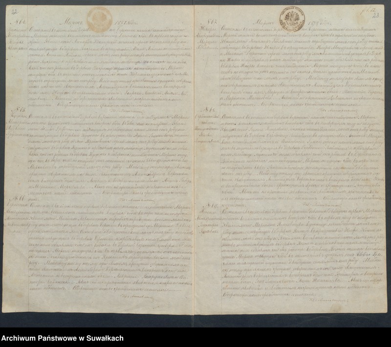 Obraz 14 z jednostki "Duplikat aktov groždanskago sostojanija o rodivšichsja, brakosočetavsichsja i umeršich s 1872 goda Rimsko-Katoličeskago Prichoda Berzniki"