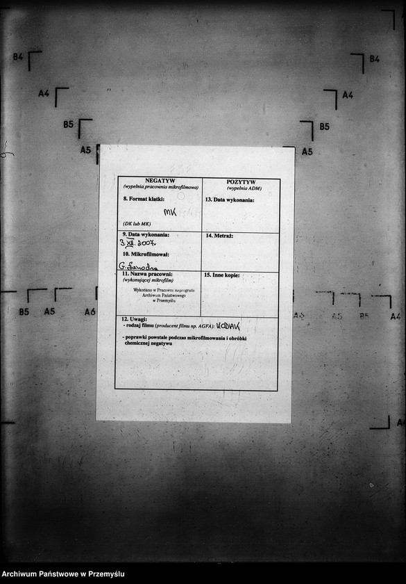 Obraz 3 z jednostki "[Kopie ksiąg metrykalnych parafii Gładyszów z filią Wirchnia (dekanat Gorlice)]"