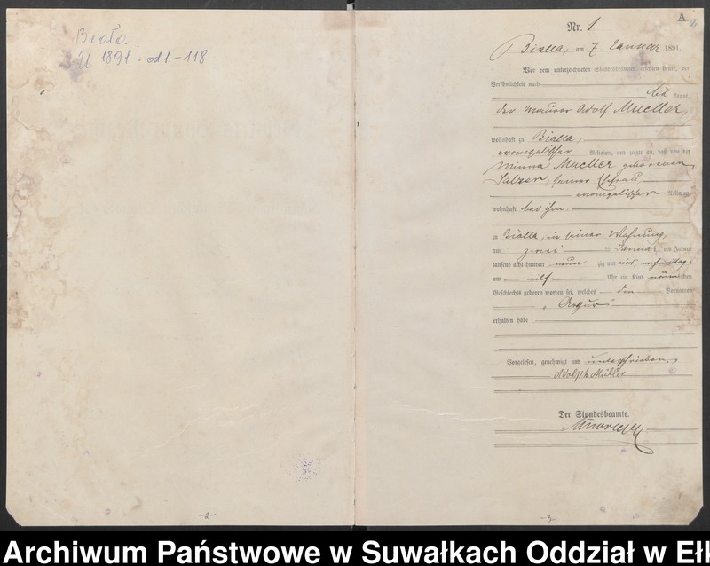 image.from.unit.number "Geburts-Haupt-Register des Königlichen Preussischen Standes-Amtes Bialla Kreis Johannisburg"