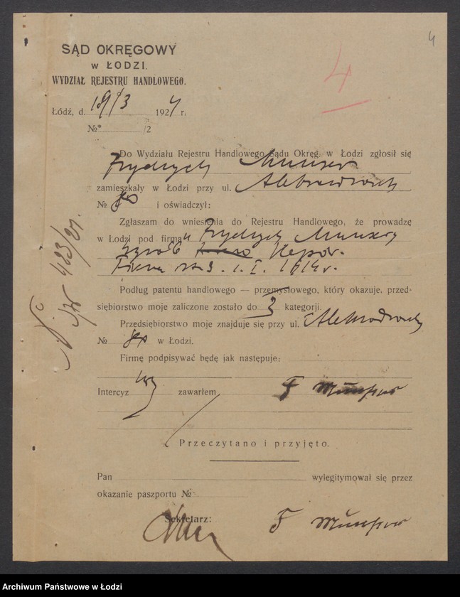 Obraz 6 z jednostki "Munser Frydrych- sprzedaż kap"