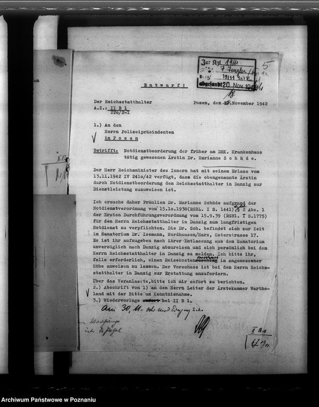 Obraz 9 z jednostki "Notdienstverpflichtung der Ärzte"