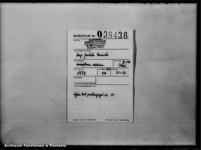 Obraz 2 z jednostki "Inscriptiones, relationes [inducta]"