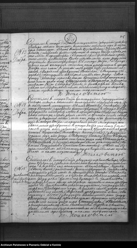 Obraz 7 z jednostki "Księga urodzeń, małżeństw, zgonów"