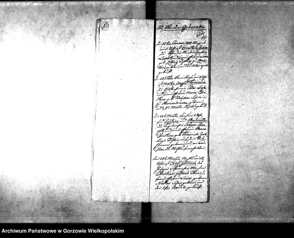 image.from.unit.number "Duplikate der Kirchenbücher von der Parochie Zanzhausen: Zanzhausen (Santoczno), Lotzen (Łośno), Rohrbruch (Rybakowo)"