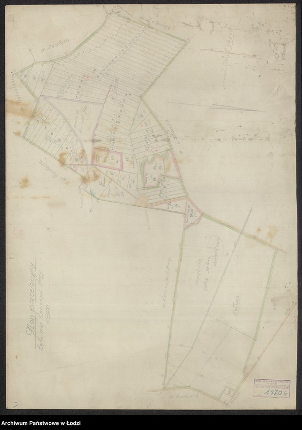 Obraz 3 z jednostki "Obščij plan˝ lesov˝ častnago iměnija Konecpol´ Staryj"