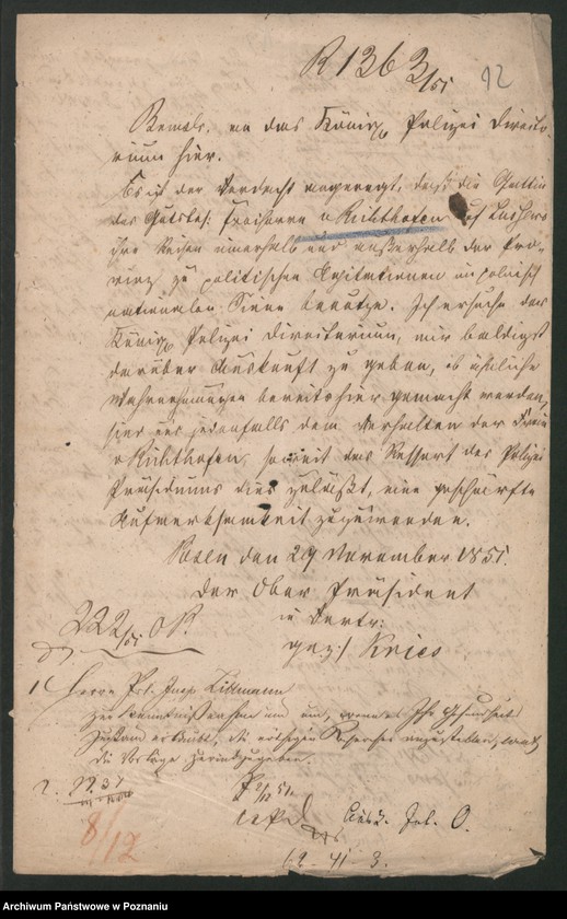 Obraz 20 z jednostki "A. betr. Valerian von Reutt, Stud. med. Freifrau von Richthofen geboren von Odjezierska, Josef Rogalewicz und Marie von Rogucka"