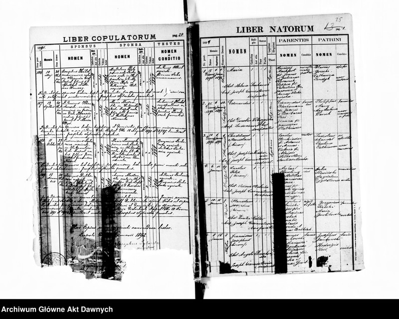 image.from.unit.number "Parafia: Lwów, parafia św. Marii Magdaleny. Dekanat: Lwów. Księga metrykalna urodzeń, ślubów i zgonów dla całej parafii."