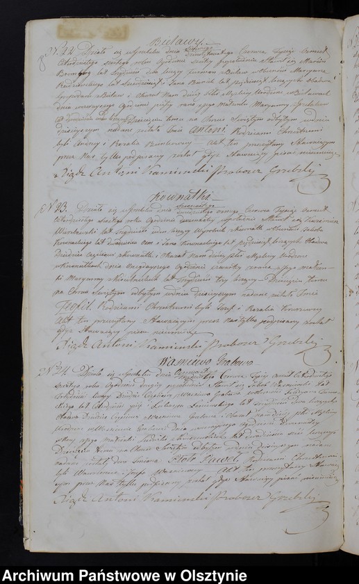 image.from.unit.number "Duplikat Aktów Urodzenia, Zaślubień, Zeyścia Parafii Grzebskiey za Rok 1846"