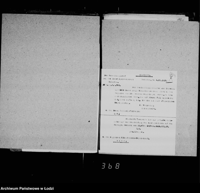 Obraz 14 z jednostki "Akta dotyczące urzędu stanu cywilnego i statystyki"