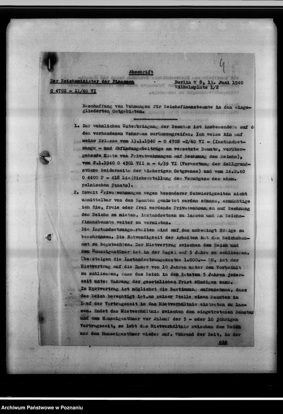 Obraz 8 z jednostki "Wohnungsbau für die Bediensteten der gauselbstverwaltung [Erlasse usw.]."