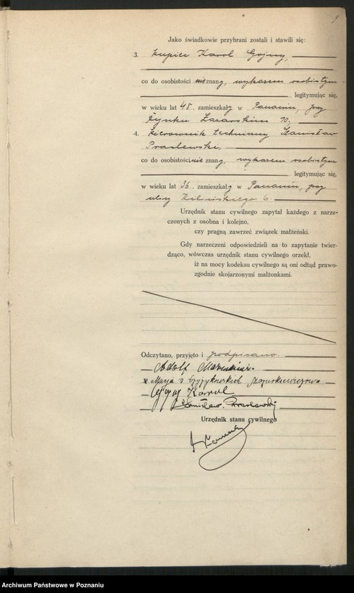 Obraz 11 z jednostki "Księga miejscowa małżeństw tom III [Rejestr główny małżeństw]"