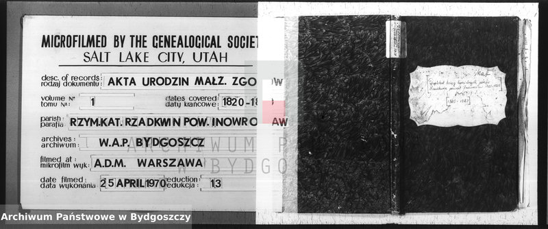 image.from.unit.number "Duplicat ksiąg kościelnych parafii Rzadkwin, pow. Inowrocław"
