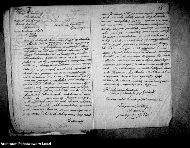 Obraz 16 z jednostki "Akta tyczące się emerytury"