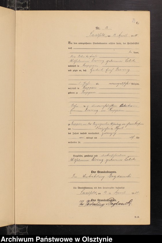 image.from.unit.number "Sterbe-Neben-Register Nr 1 - 29"