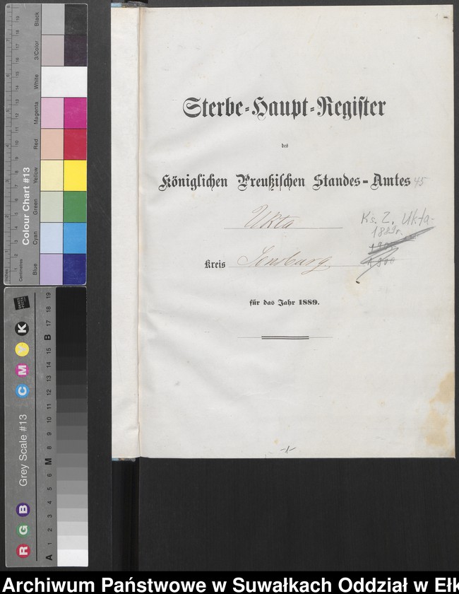 image.from.unit.number "Sterbe-Haupt-Register des Königlichen Preussischen Standes-Amtes Ukta Kreis Sensburg"